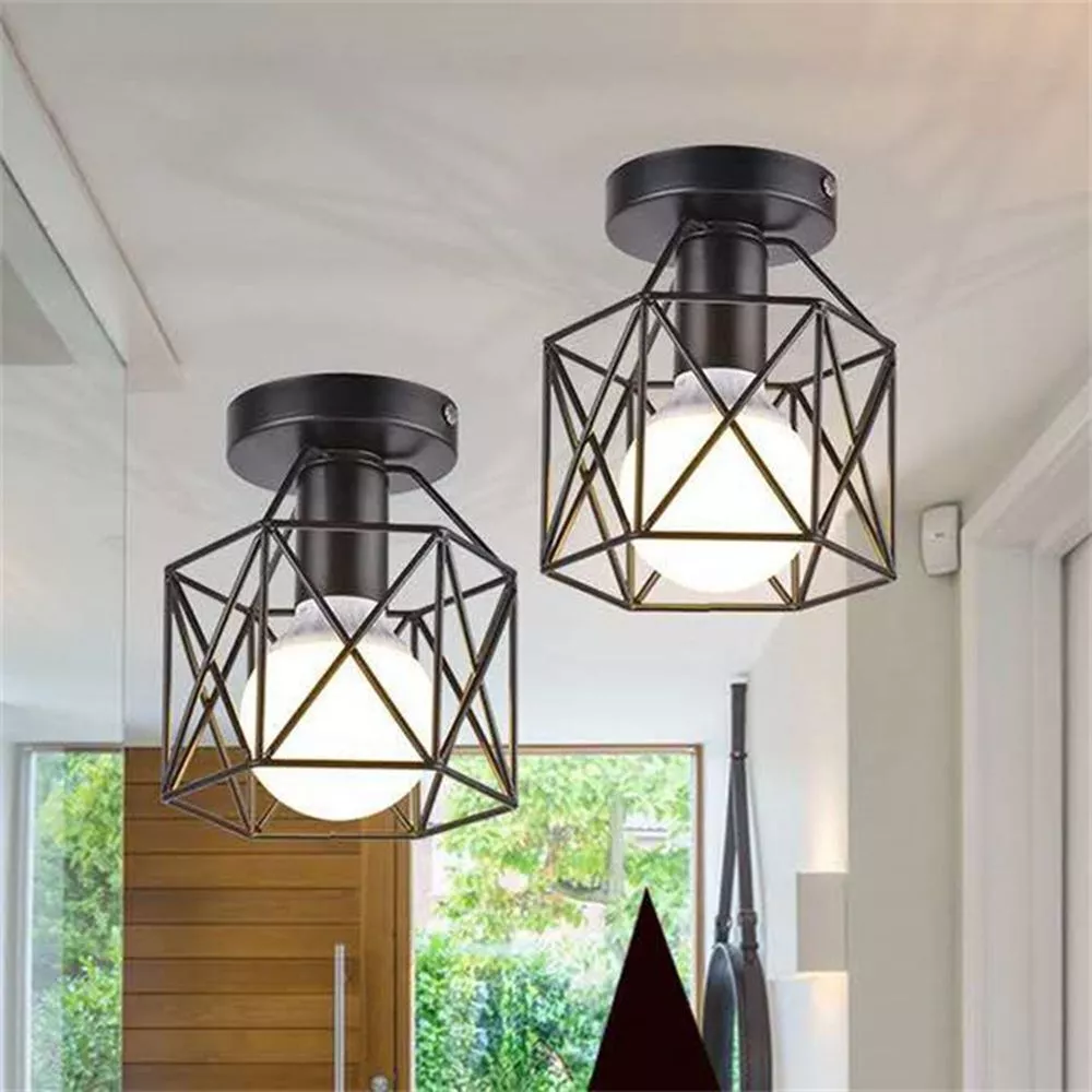 Black hall cheap light fixtures