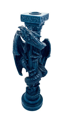 Drachen Kerzenleuchter Gothic Fantasy 1Stk. Schwarz/Grau