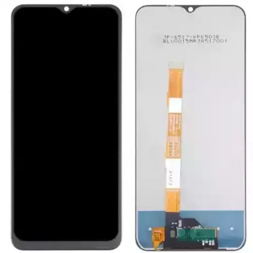 Écran complet noir Vivo Y72 5G reconditionné pour réparer votre téléphone cassé après une chute