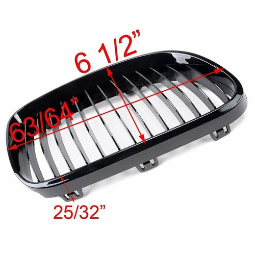 Nieren Kühlergrill Front Grill Schwarz Glänzend für BMW 3er E92 E93 2011-2013 AF - Picture 9 of 9