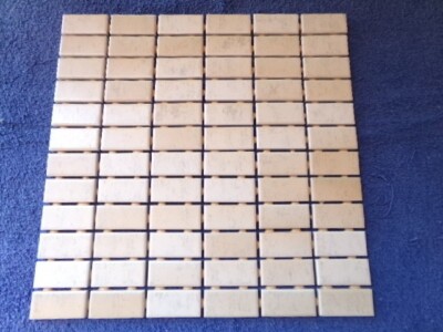 1 Case Vitra Naturline Beige Ceramic Wall Tiles Mosaic 11 3/4'' Made In Turkey