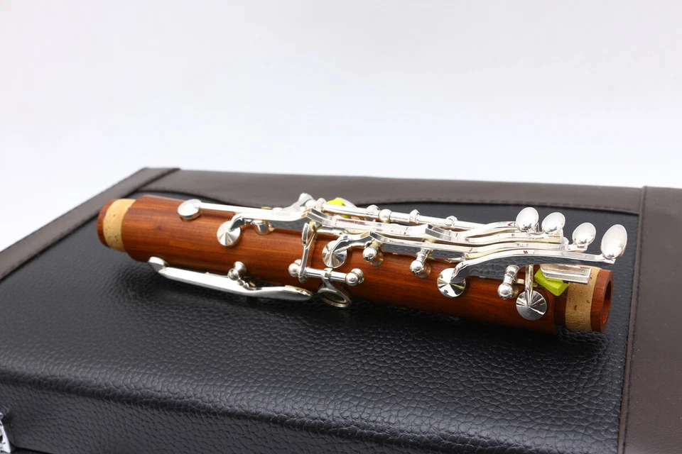 Nuevo Clarinete Profesional Cuerpo Madera de Palisandro Niquelado Llave B-plano 17 Llaves Bb Foto 3 de 4