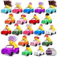40 Pcs Jeep Ducks with Tags for Ducking,3.9 Inch The Shape of a Vehicle,20 Jeep