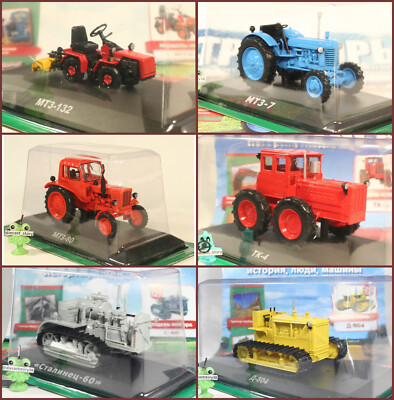 1:43 Tractor MTZ 7 80 112 Belarus D-804 Stalinez 60 Russian Hachette USSR German Democratic Republic