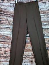 Vtg 70s Levis High Waisted Brown Slacks Pants S Straight Leg Polyester Western
