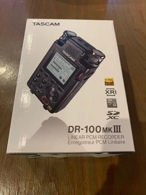 TASCAM DR-100mkIII 2-Channel Portable Digital Recorder linear PCM recorder New