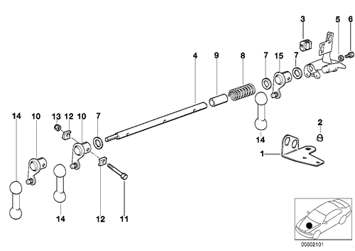 Genuine BMW E36 Z3 Push Rod - 13541404346 - Picture 3 of 3