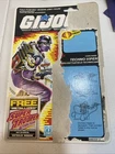 VINTAGE GI JOE TECHNO VIPER UNCUT FULL CARDBACK WITH FILE CARD