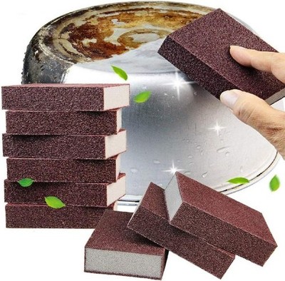 10 Packung Carborundum-Schwämme Nano Magic Emery Reinigungsschwamm Rostschwamm 