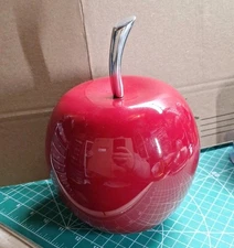 X Large 9in Red Aluminum Decorative Apple