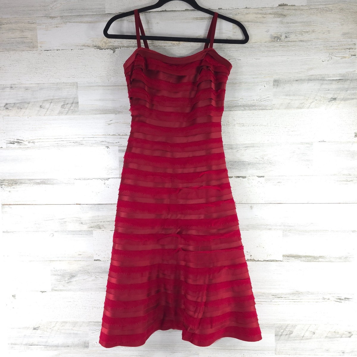 bcbgmaxazria fit & flare dresses BCBGMAXAZRIA Women's Fit & Flare Dress Size Small Black Texture Fabric