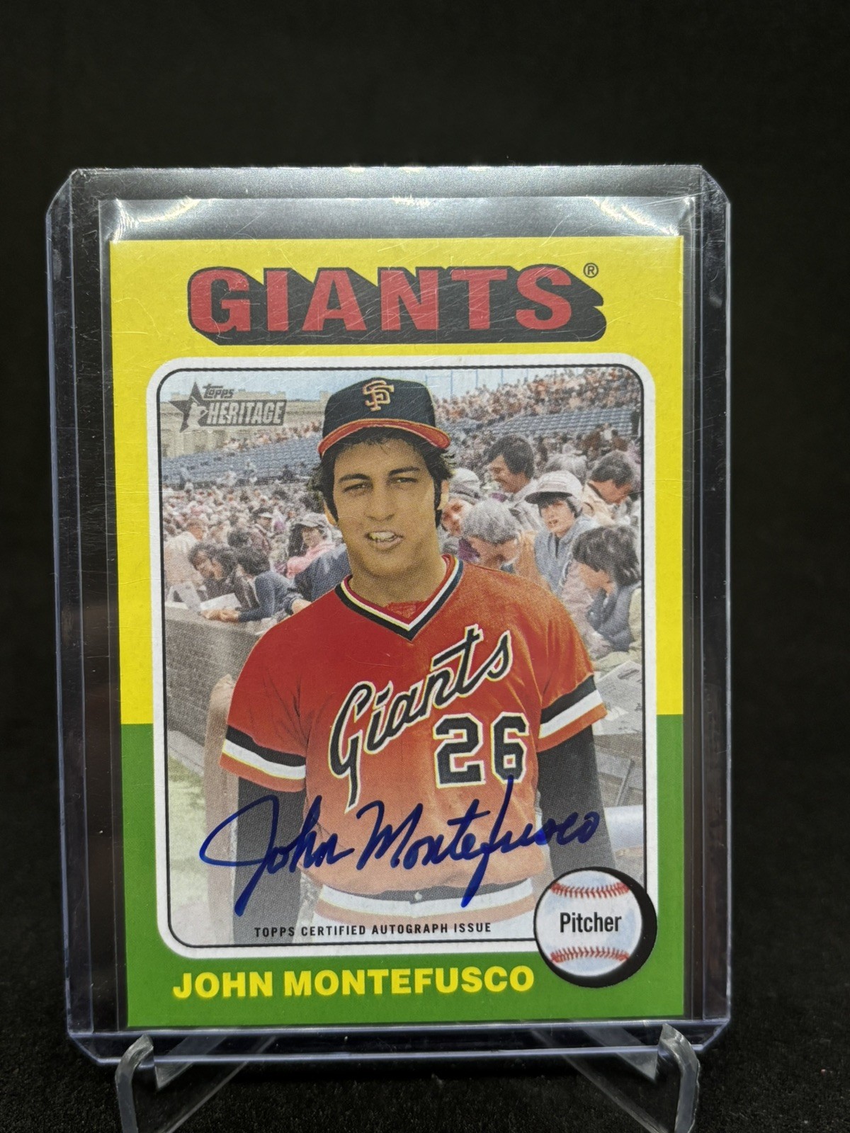 2024 Heritage Real One John Montefusco Auto San Francisco Giants #ROA-JMO