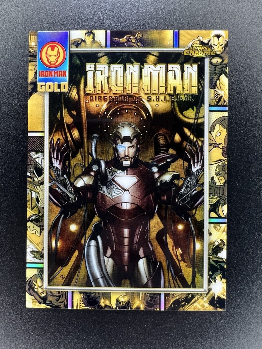 2025 Topps Chrome MARVEL #IM-9 Iron Man Gold Card Director of