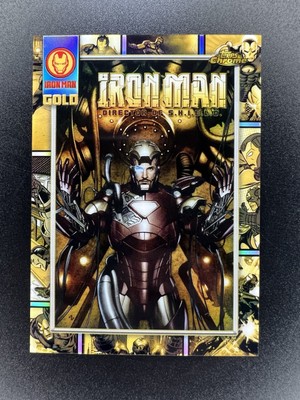 2025 Topps Chrome MARVEL #IM-9 Iron Man Gold Card Director of