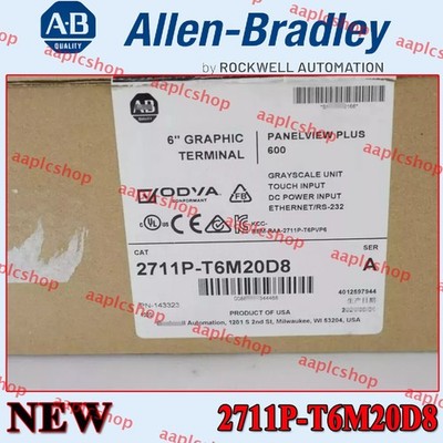 AB 2711P-T6M20D8 Ser A PanelView Plus 600 Factory Sealed 2711PT6M20D8 1PC