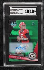 2023 Bowman U Chrome Prospect Green Refractor 36/99 Carson Beck SGC 10 Auto 1m2n