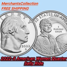 2022-S Mint State Dr. Sally Ride American Women Quarter 25C clad