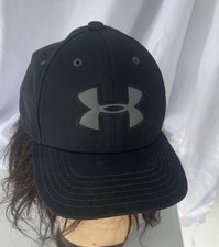 NWT UNDER ARMOUR Iso-Chill ArmourVent Flex Fitter boy medium Hat- - Black