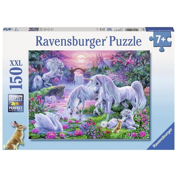 Ravensburger Puzzle 10021 - EinhöRner Im Abendrot 150 Teile 49X36 Cm Neu-image