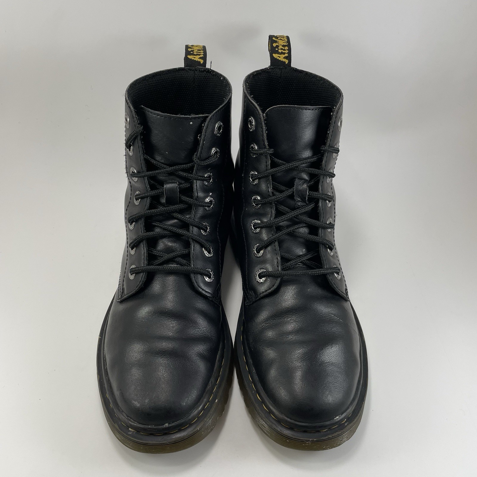 Dr. Doc Martens Luana Combat Boots Womens Size 9 Black Leather 7-Eye thumbnail 9