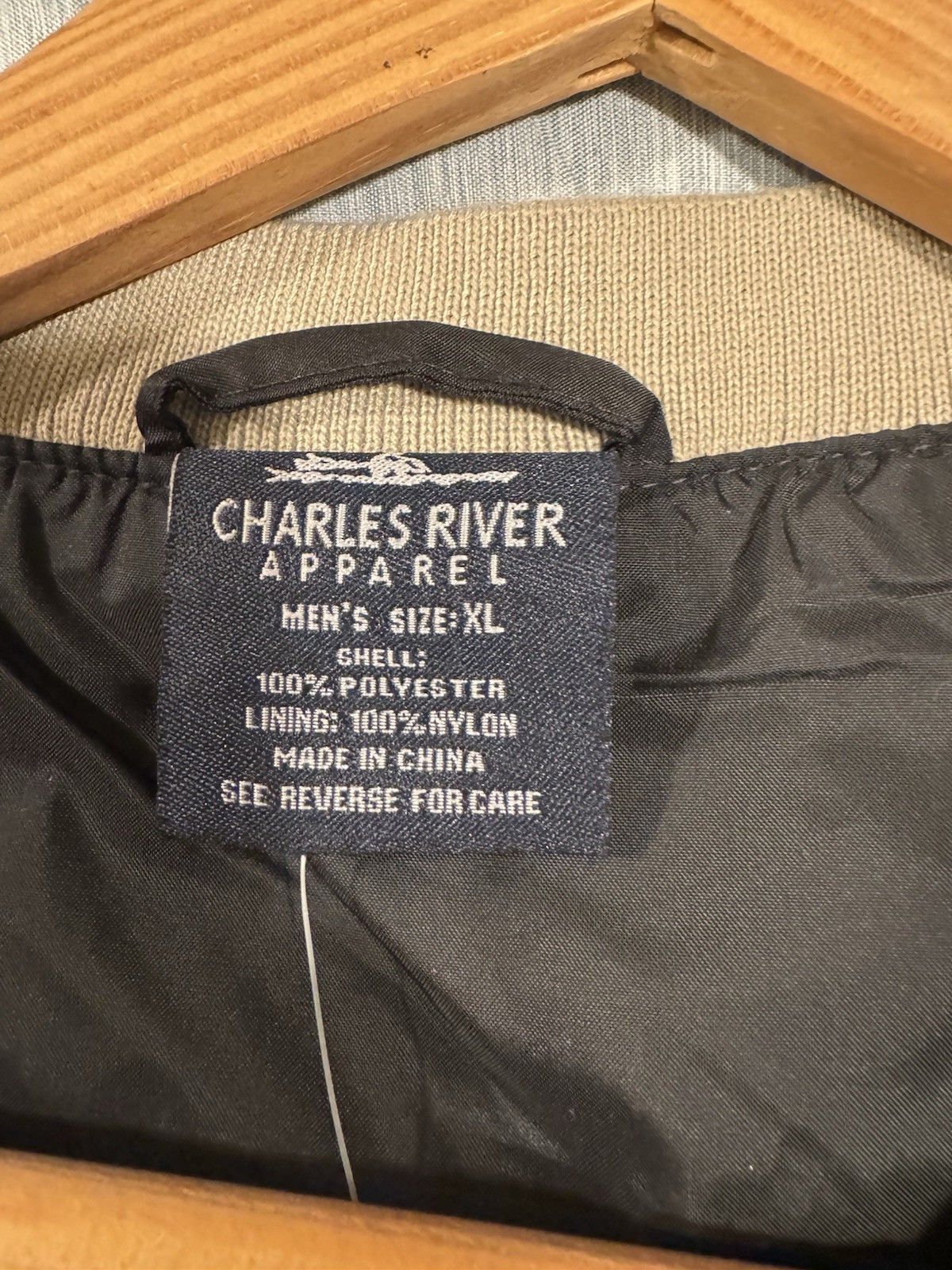 Charles River Apparel: Men's Black Fleece Lined Winter Jacket:  XL. Home Depot