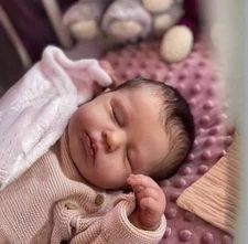 Reborn Baby Dolls Girl 20in Lifelike Sleeping Newborn Full Vinyl Body Cute Gifts
