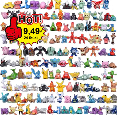 24x Sammlerfiguren für Pokemon Fans Kinder Spiel Figur Set verschiedene 
