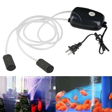 Silent 5-40 Gallons Air Pump Fish Tank Double-Hole Air Pump