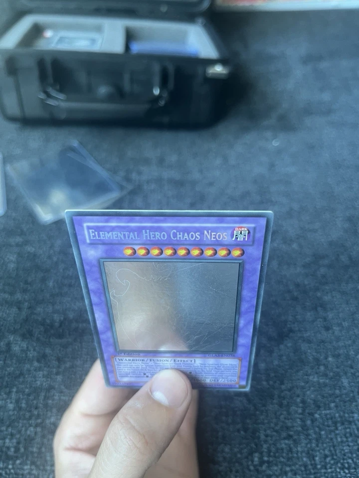 Yu-Gi-Oh Elemental Hero Chaos Neos 1st Edition Ghost Rare Card NM - Image 3 of 4