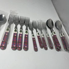 Pfaltzgraff SNOW BEAR Stainless Flatware Service For 4 Fork Knives Spoons 20 Pc