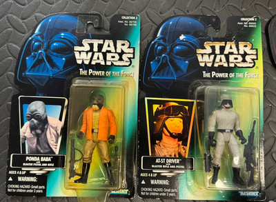 star wars power of the force figures AT-ST driver, Ponda Baba