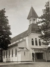 Millbrook NY St. Joseph's Catholic Church Photograph Dutchess County Early 1900s