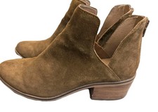 Steve Madden Womens Lancaster Tan Boot Cogmac Suede Size 9 M