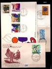 # BRAZIL, BELGIUM, CANADA 1969 - 5 FDC - SPACE