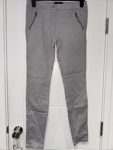 Next Light Grey Skinny Jeans In Size 10 Long Great Used Condition Hardly Worn