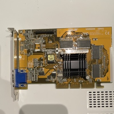 ASUS NVIDIA Riva TNT2 AGP Graphics Card VGA Connector Heatsink