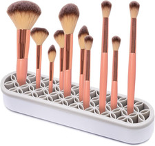 1Pcs Silicone Makeup Brush Holder Stand Light Grey Make up Brush Organizers Make