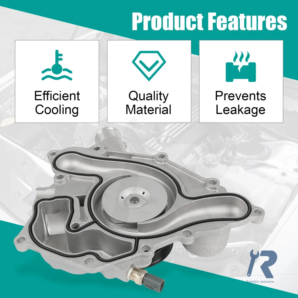 Water Pump For Charger Challenger Durango Jeep Chrysler 300 5.7L 6.4L 2011-2024 Foto 4 de 4