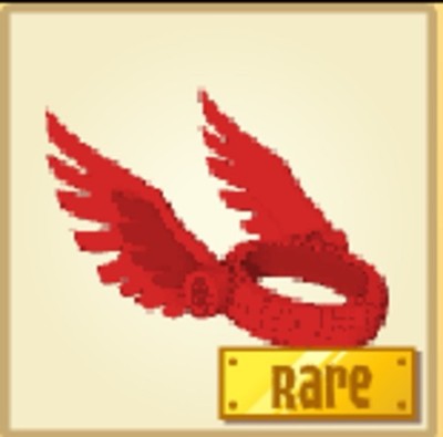 Animal Jam Classic Bright Red Winged Collar (Read Description) (Contest Item)