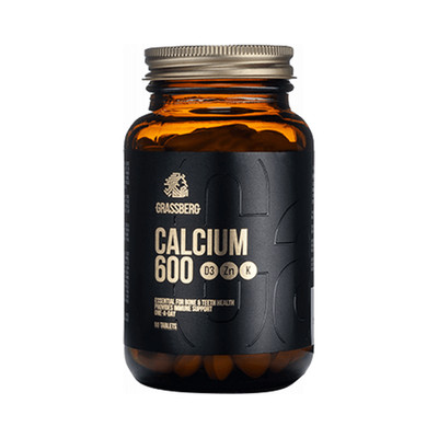 Grassberg Calcium 600 D3+Zn+K - Vitamine,  Mineralien & Gesundheit