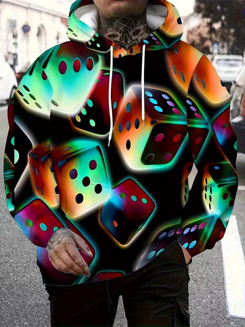 Men's Colorful Sweatshirts Hoodie long sleeve oversized BIG size 5XL