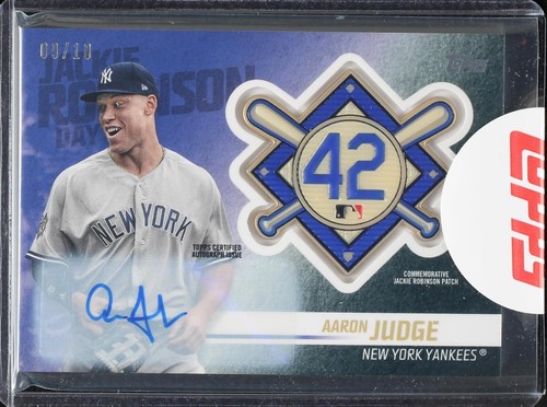 2018 Topps Update Jackie Robinson Patch # JRP-AJ AARON JUDGE New 