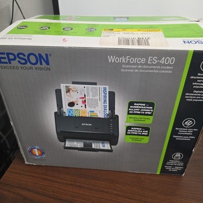 Epson WorkForce ES-400 Duplex Document Scanner ADF J831A Brand New