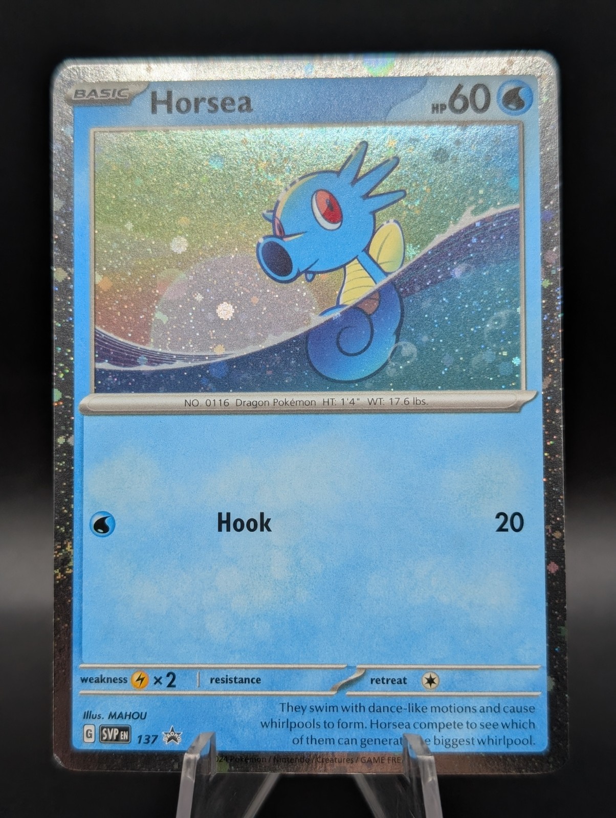 Horsea - 137 (Cosmo Holo) 137 Sv: Scarlet & Violet Promo