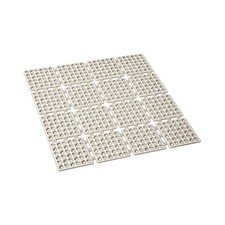 Square Bathroom Mat TPE Shower Mat Hollow Drain Design Water Resistant Material