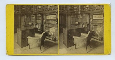  Abbotsford Die Studie um 1860 Stereoview von GW Wilson Schottland 