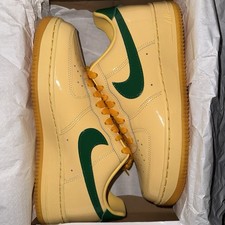 Nike Air Force 1 Low Patent Leather Topaz Gold for Sale