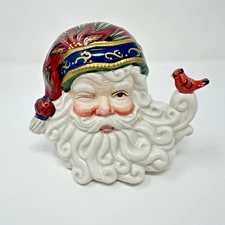 Shun Hui Santa Claus Pepper Shaker Ceramic Christmas Holiday Cardinal 4" USED