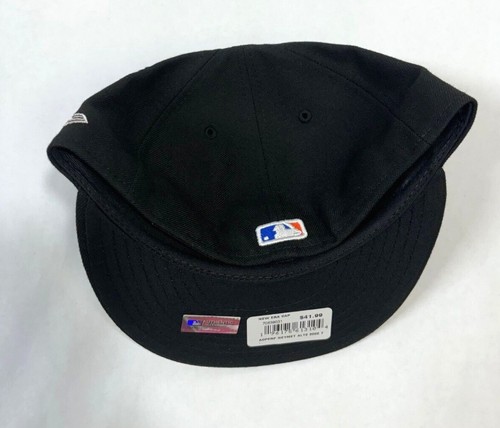 New York Mets MLB NE 2022 Alt 2 Fitted Hat~Black/White/Orange - Picture 4 of 5