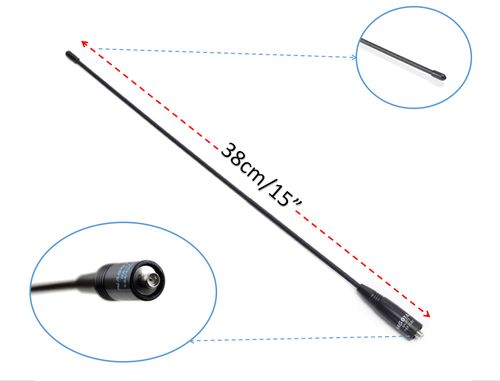 2PCS BAOFENG BF-UV5R BF-UV82 F8HP BAND ANTENNA 144/430MHZ DUAL NA-771 SMA FEMALE - Picture 8 of 12